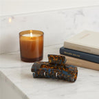 Square Hair Clip in Burnt Caramel