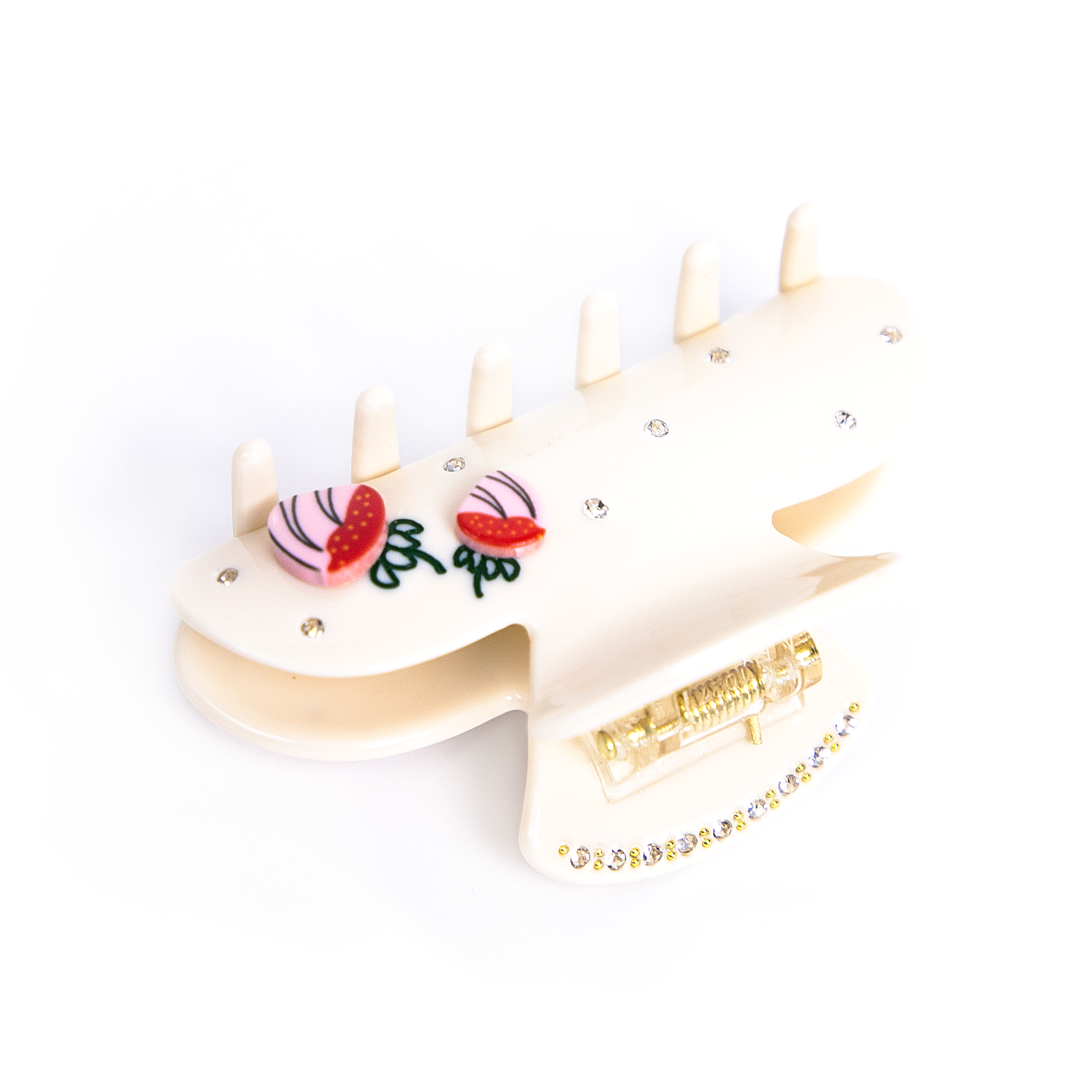 Belle Hair Clip in Strawberry Cake