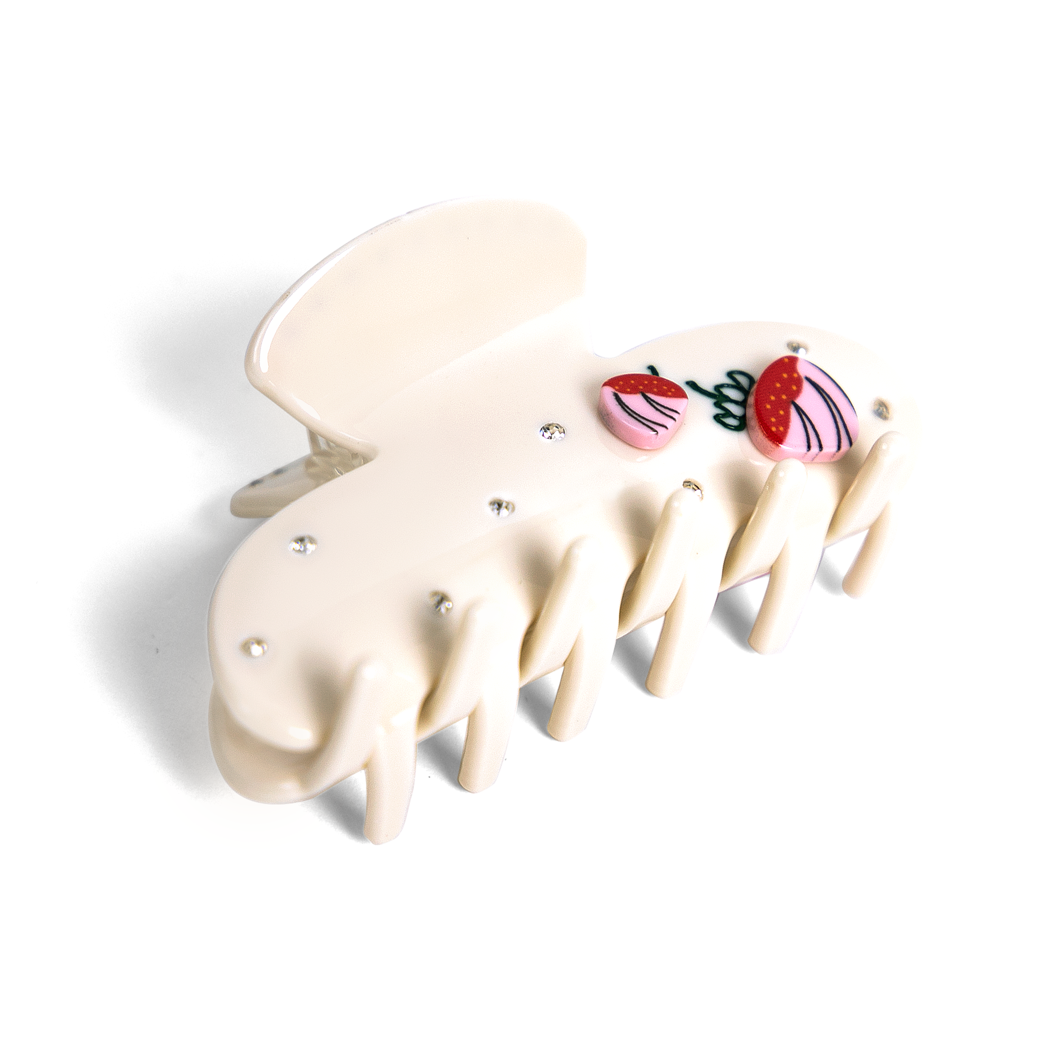 Belle Hair Clip in Strawberry Cake
