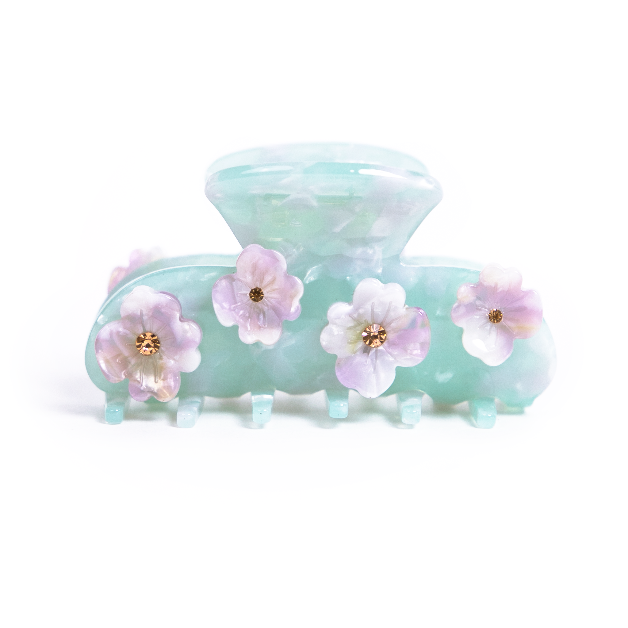 Belle Hair Clip in Spring Rain