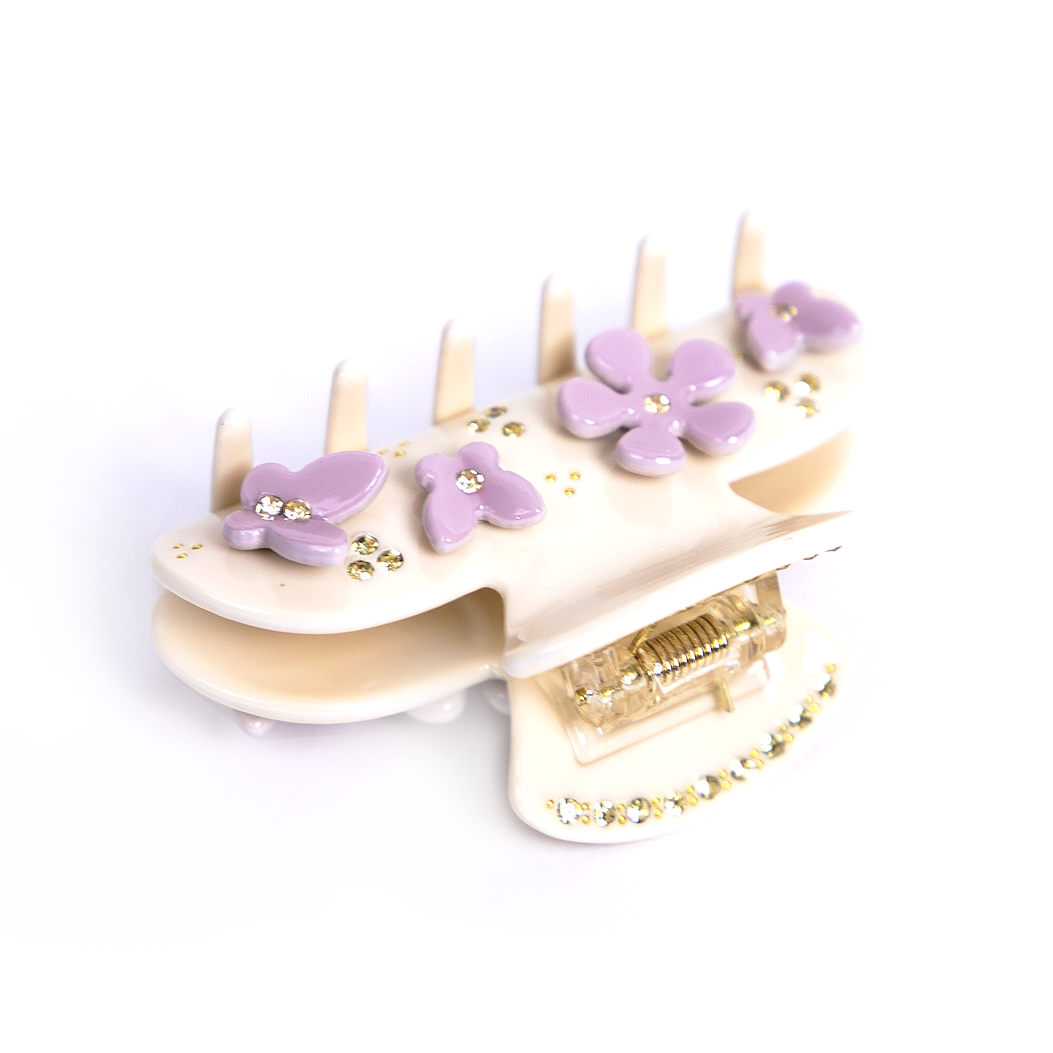 Belle Hair Clip in Violet Petal Whisper
