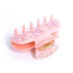 Belle Hair Clip in Blush Ribbon