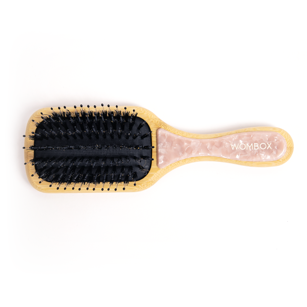 Bamboo Paddle brush in Rosy Glow