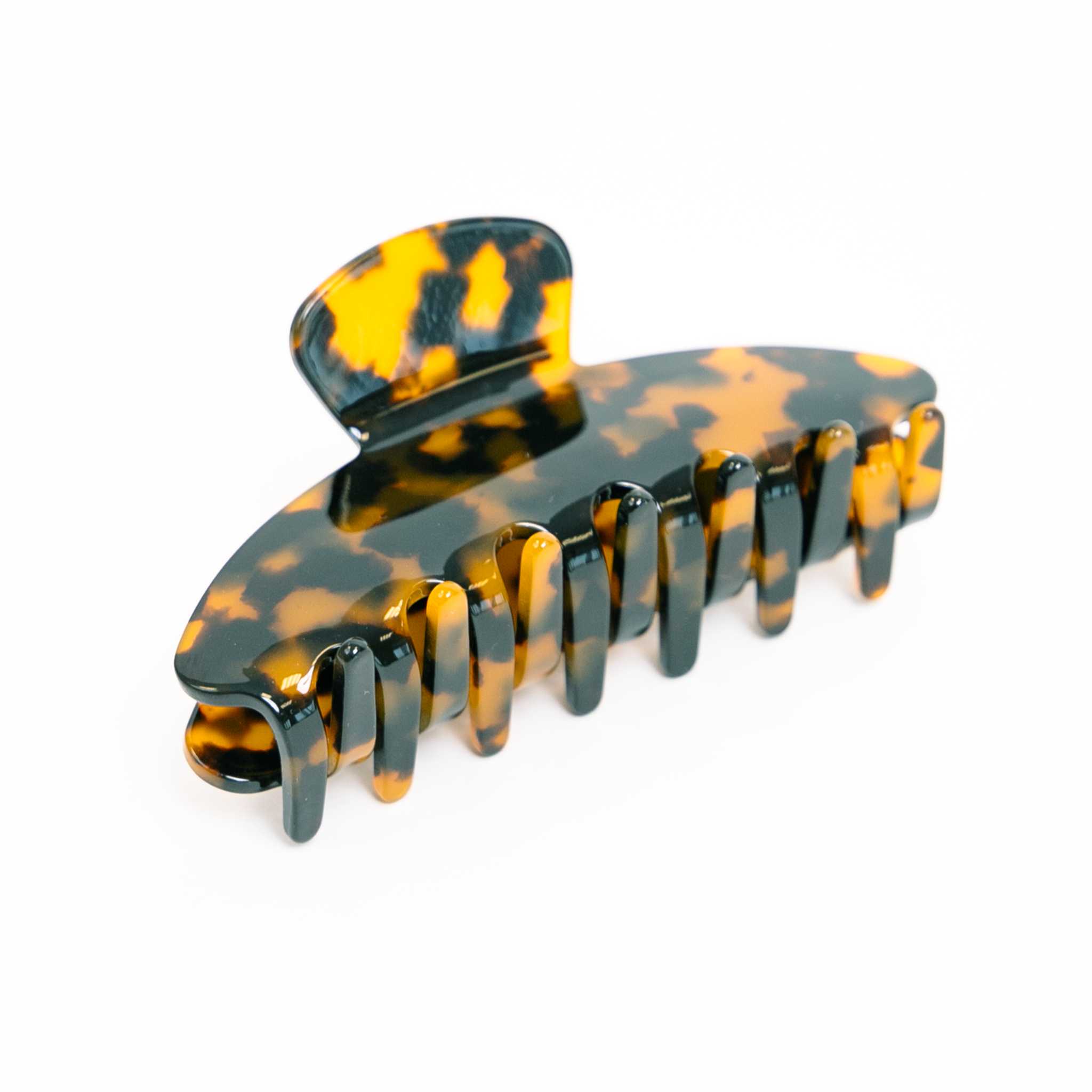 Brown Belle Hair Clip Leopard