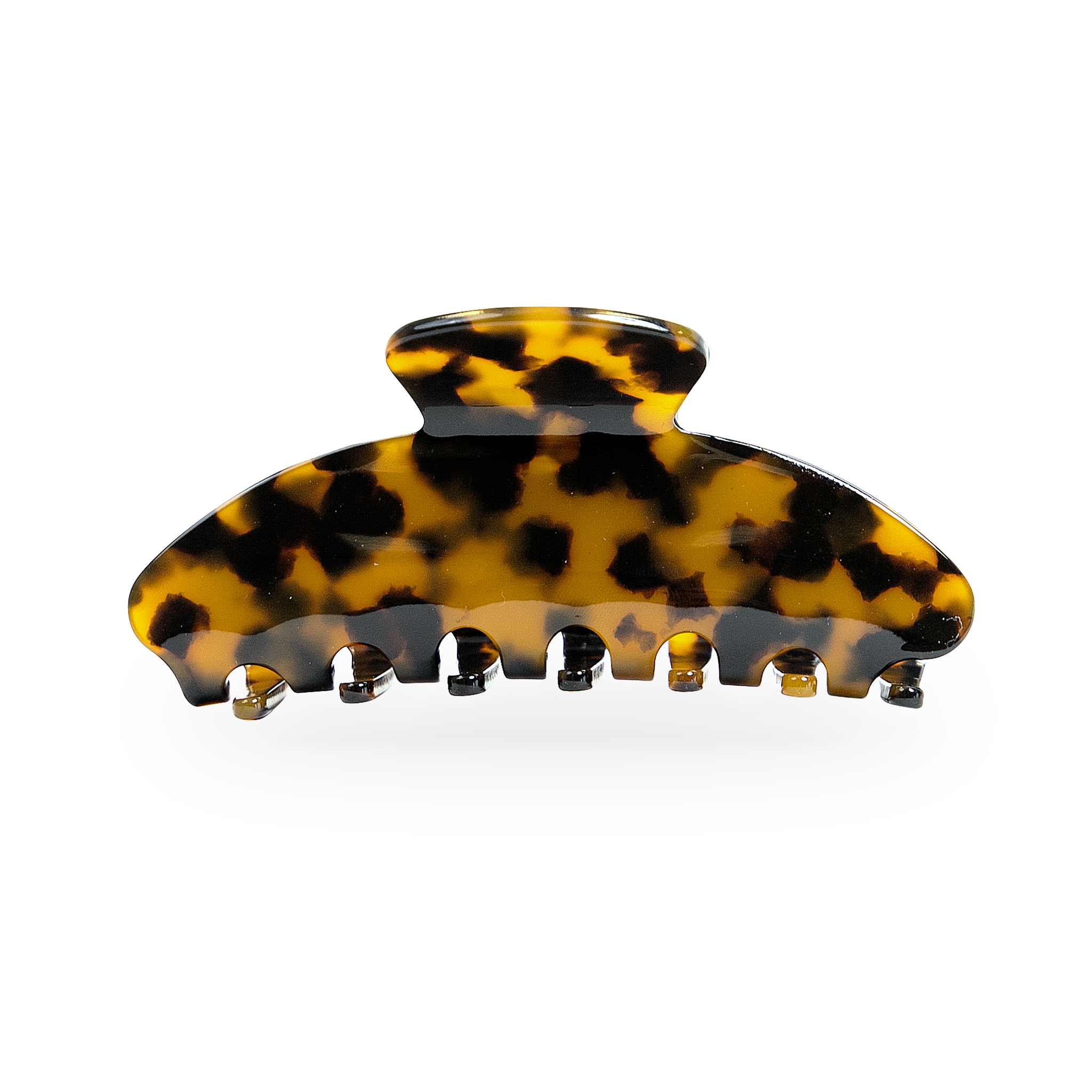 Brown Belle Hair Clip Leopard
