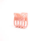 Mini Claw Hair Clip in Rosy Glow