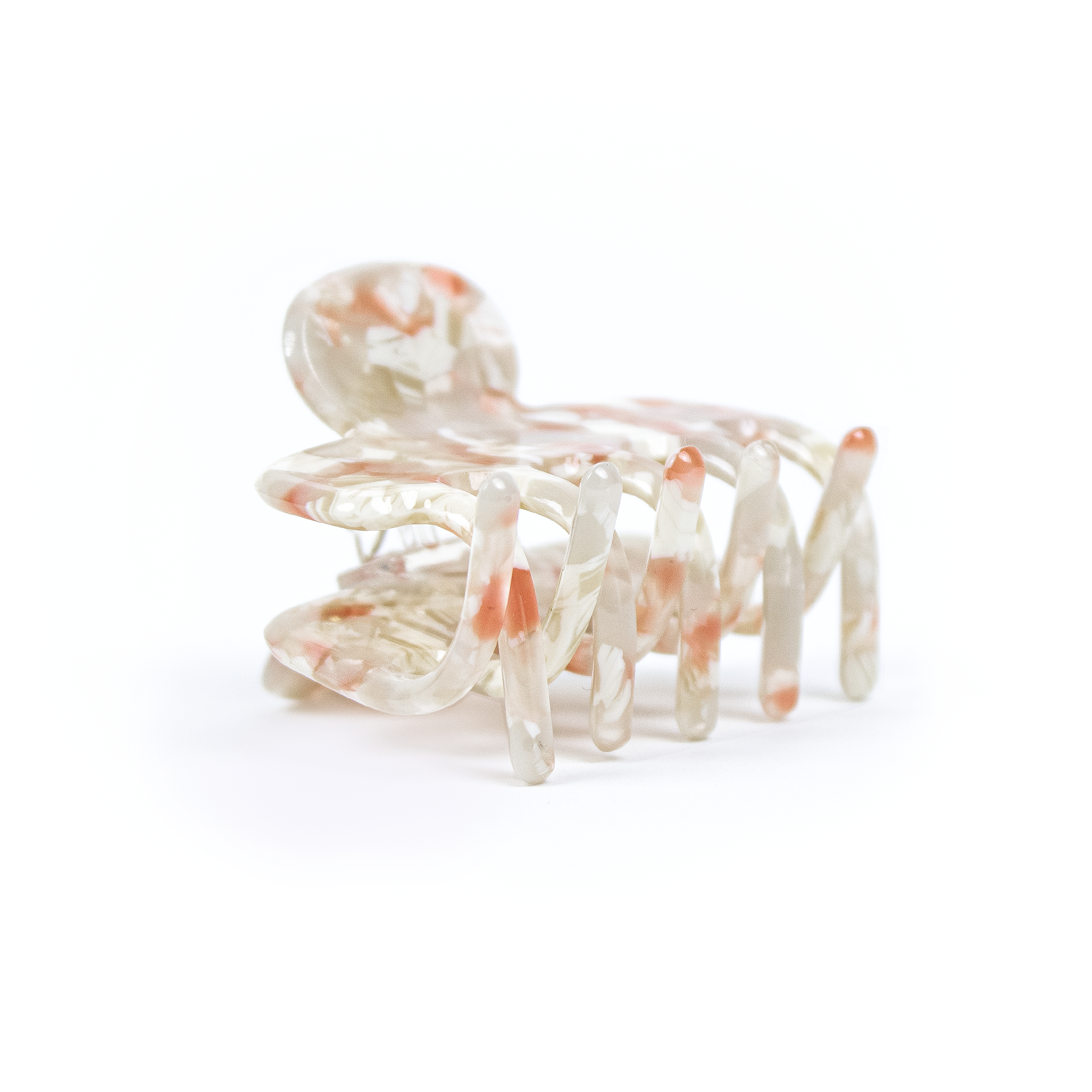 Tiny Claw Hair Clip in Blush Tortoise