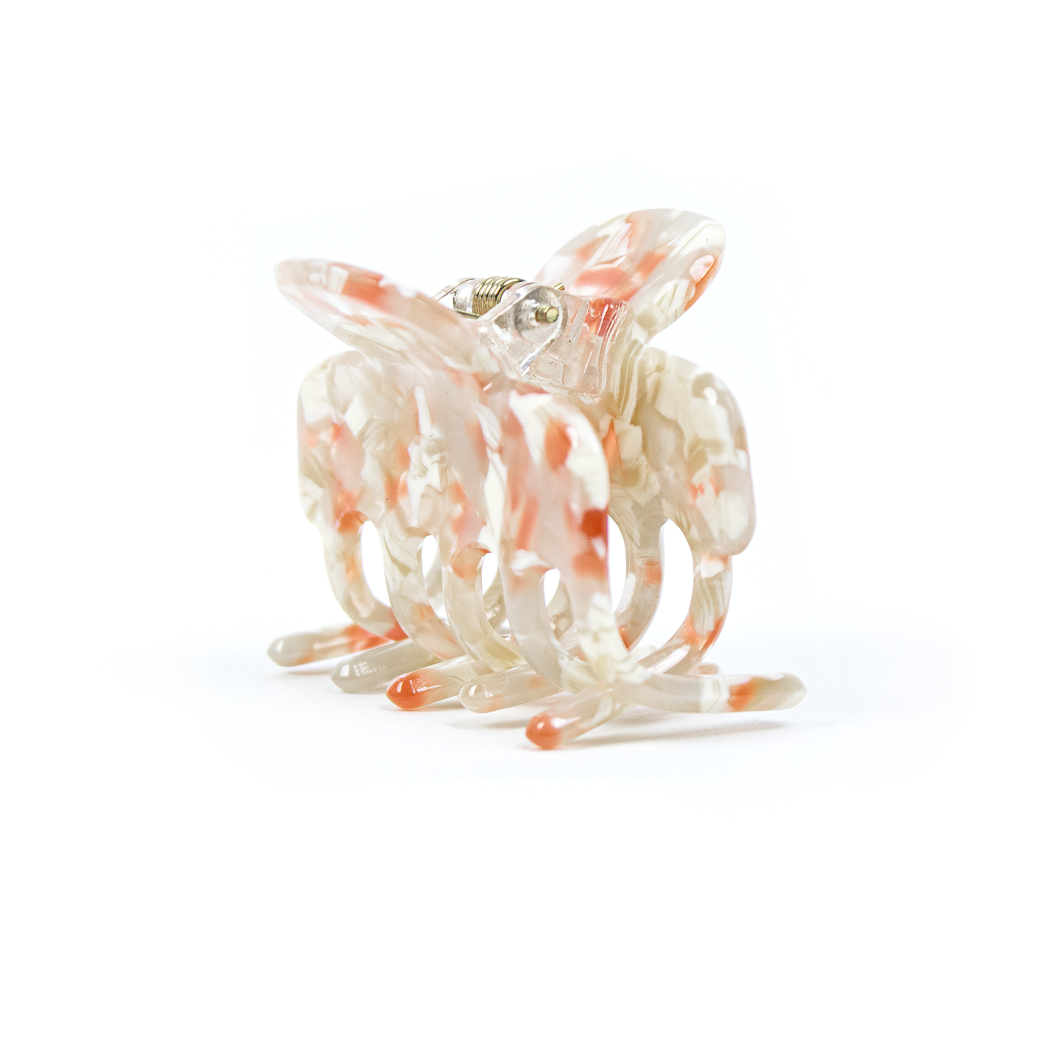 Tiny Claw Hair Clip in Blush Tortoise