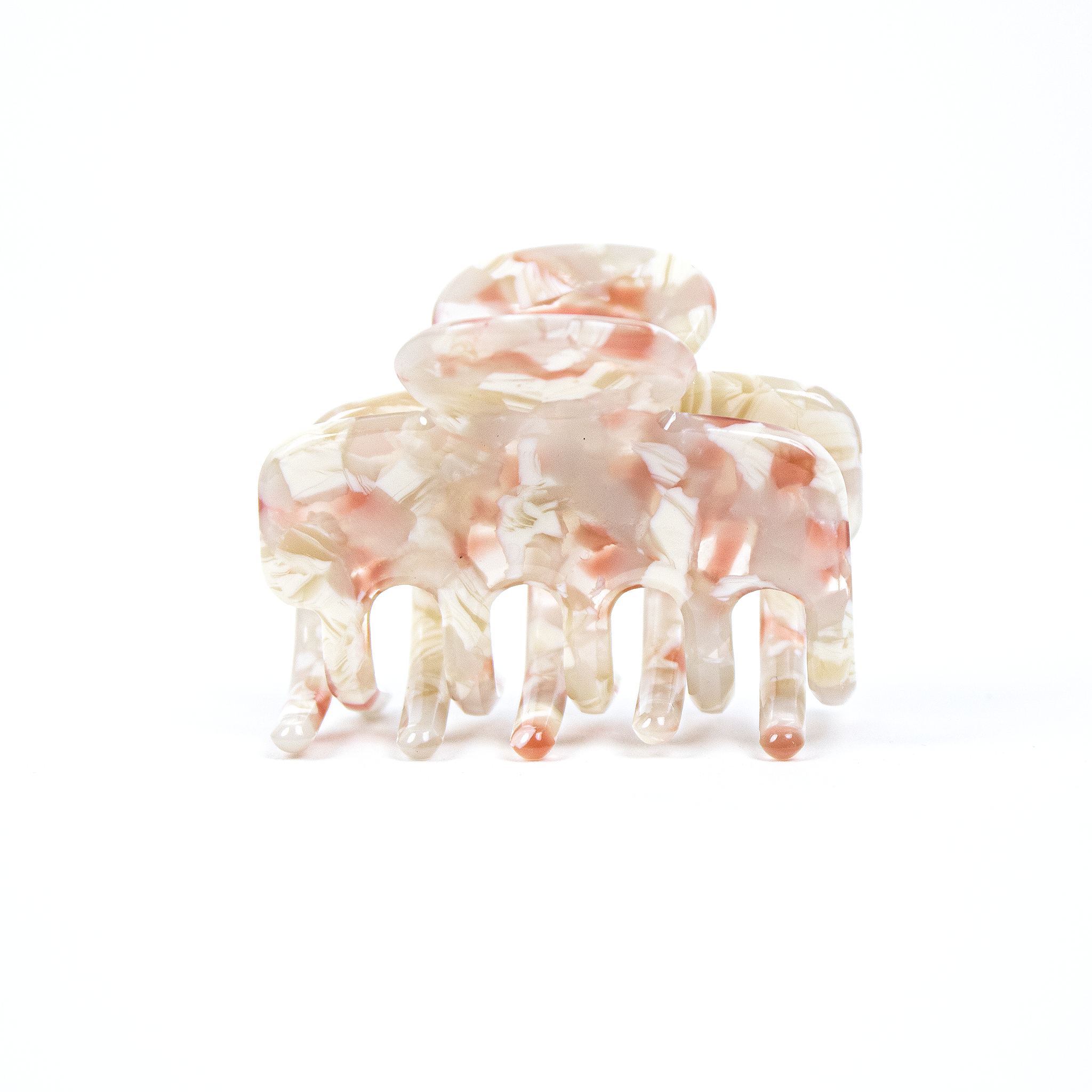 Tiny Claw Hair Clip in Blush Tortoise