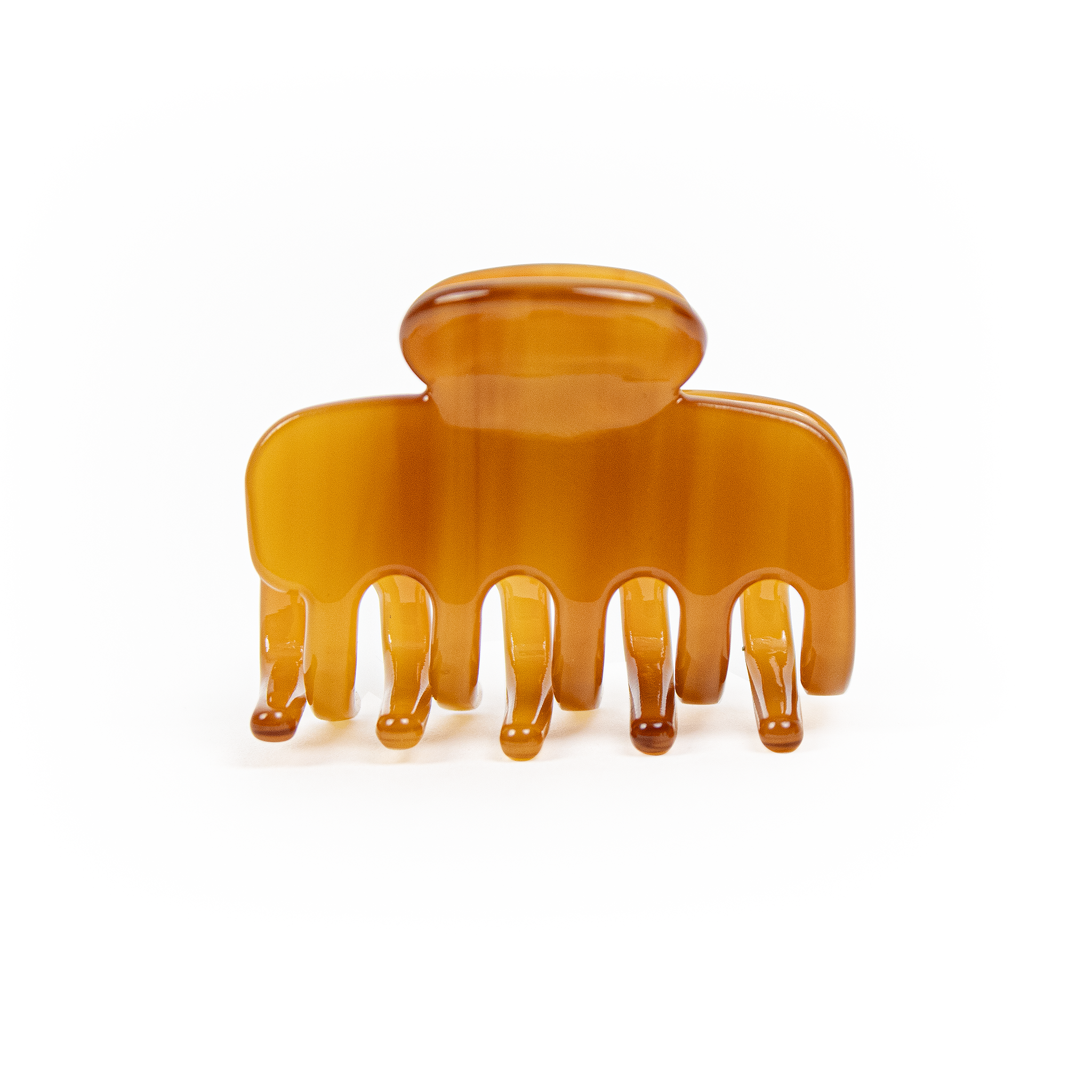 Tiny Claw Hair Clip in Toffee Brown