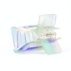 Mini square Hair Clip in Aurora