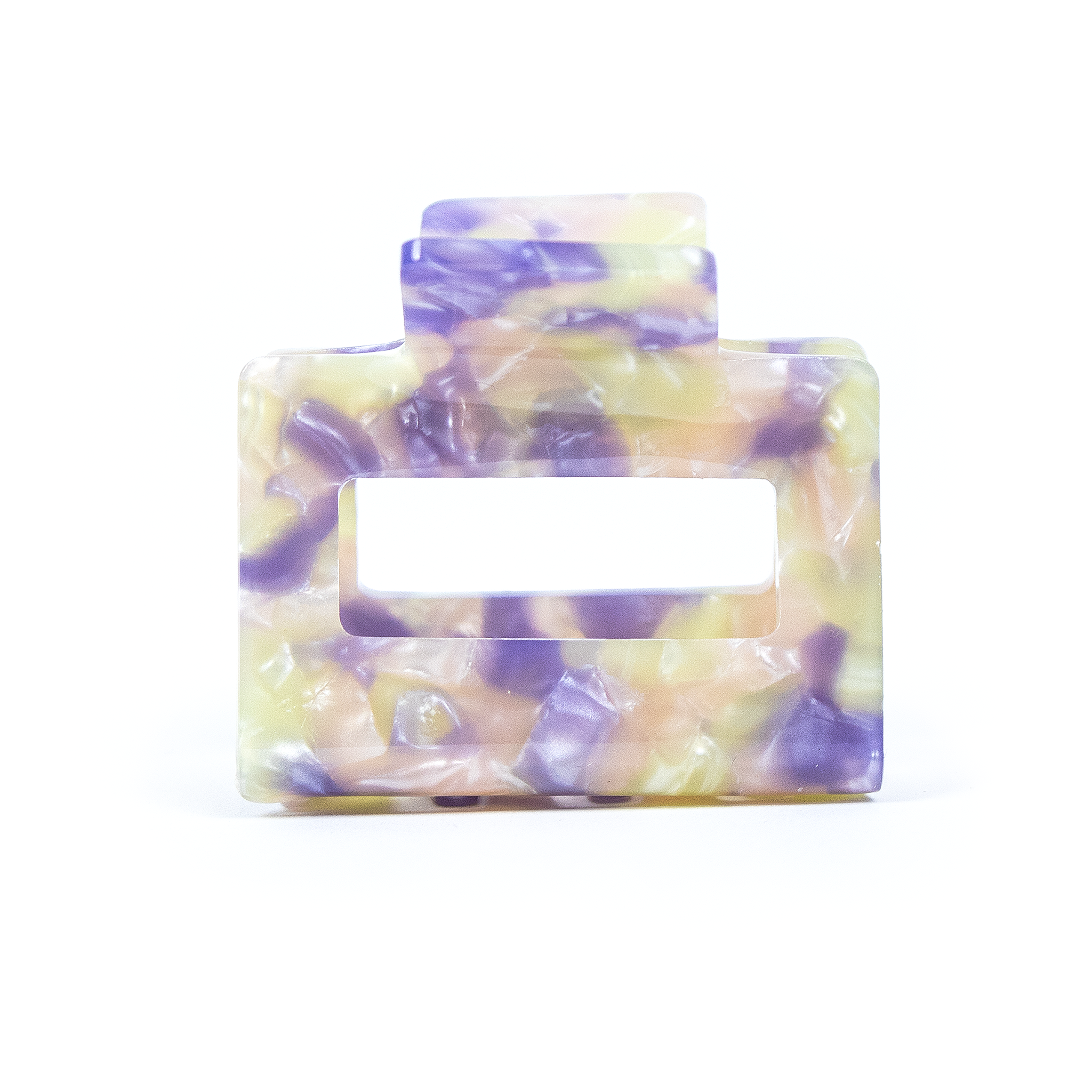 Mini square Hair Clip in Dream Garden