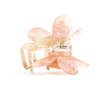 Flower Hair Clip Coral Pink