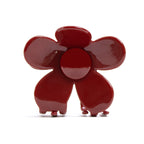 Flower Hair Clip Garnet