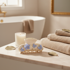 Belle Hair Clip in Blue Petal Whisper