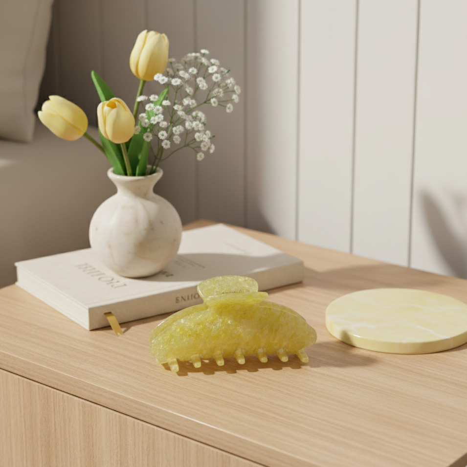 Yellow Belle Hair Clip in Sunbeam