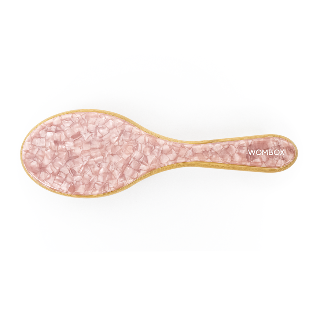 Bamboo Paddle brush in Rosy Glow
