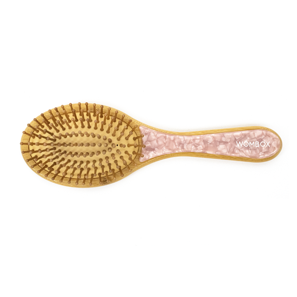 Bamboo Paddle brush in Rosy Glow